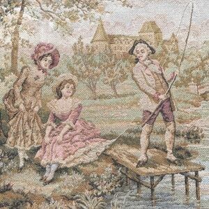 Vintage Hand Crafted Tapestry Made in France